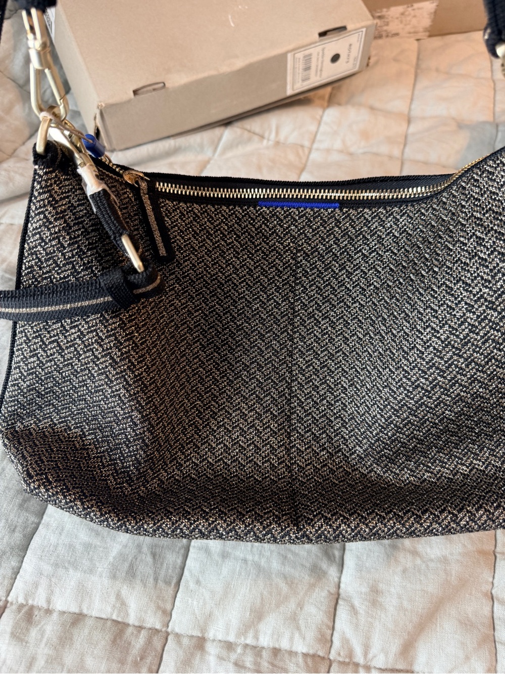 Rothy’s Daily Crossbody Sparkle Herringbone